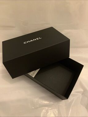 CHANEL Black Box with White Logo